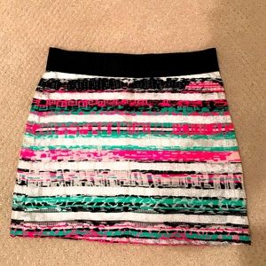 Milly Shimmer Miniskirt